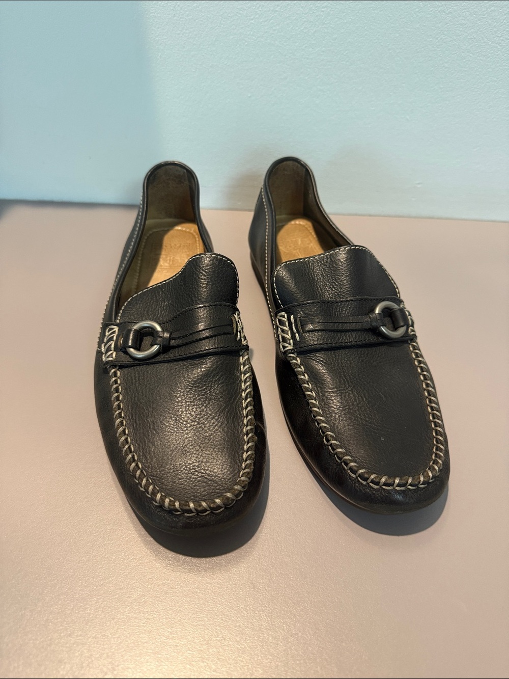Frye Black Leather loafers